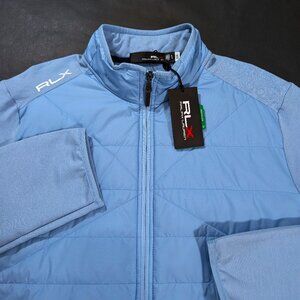 $248 RLX Ralph Lauren Hybrid Full Zip Lightweight Jacket Mens Quilted XL